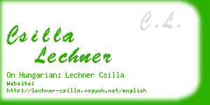 csilla lechner business card